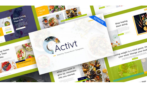 Activt Healthy Food Modern Keynote Template