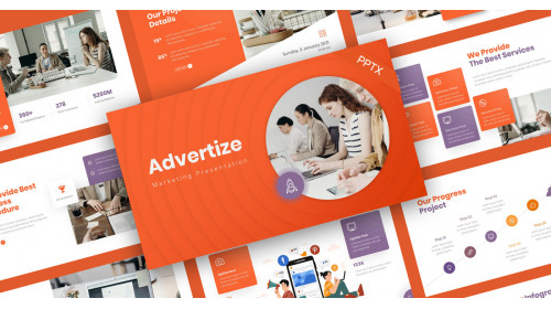 Advertize Marketing PowerPoint Template