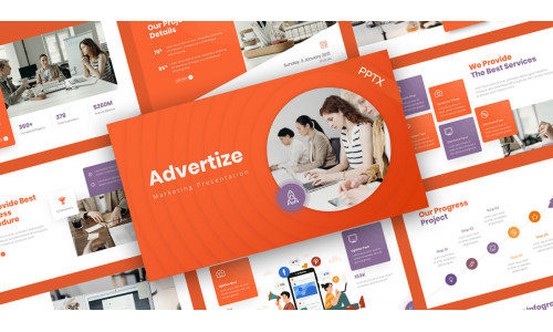 Advertize Marketing PowerPoint Template
