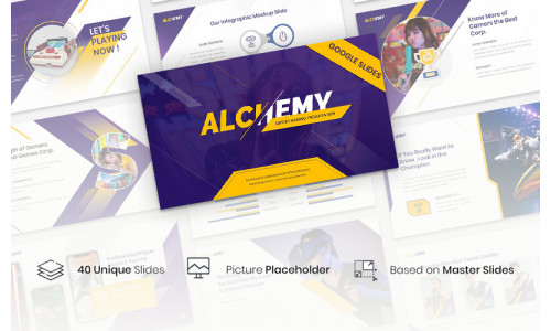 Alchemy - Esport Gaming Presentation Template Google Slides