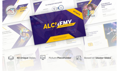 Alchemy - Esport Gaming Presentation Template - Keynote template