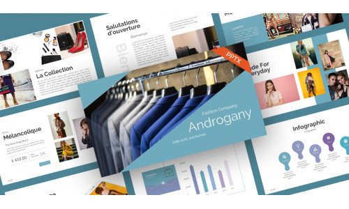 Androgany Modern Fashion PowerPoint Template