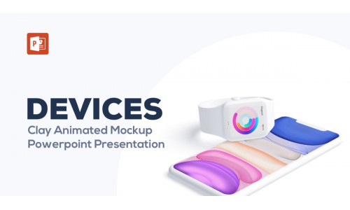 Animated Devices Mockups PowerPoint template