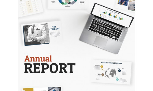 Annual Report PowerPoint template #65493