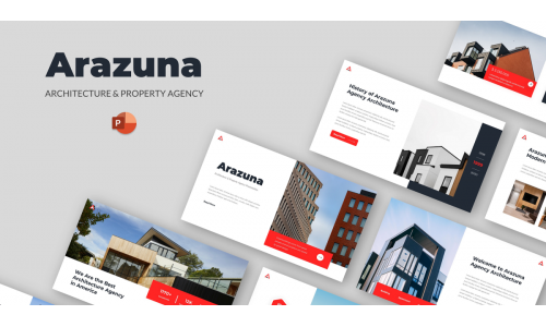 Arazuna Architecture & Property Agency PowerPoint Template