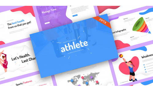 Athlete Sports Olympic PowerPoint Template