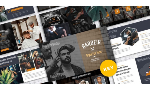 Barbeir - Barbershop Keynote Templates