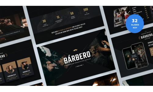 Barber Shop Presentation Keynote Template