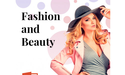 Beauty and Fashion PowerPoint template