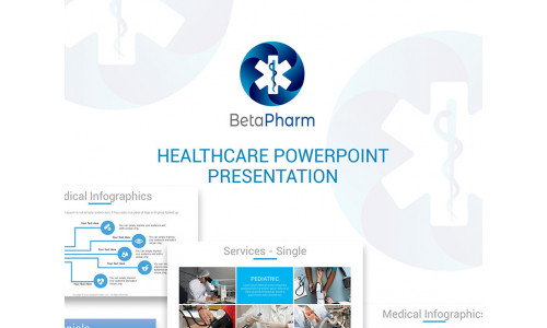 BetaPharm Healthcare PPT Slides PowerPoint template