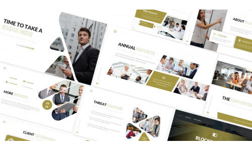 Blocks Offices Powerpoint Template #190253