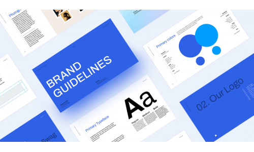 Blue - Brand Guidelines Template #324066