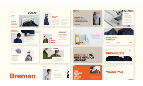 Bremen - Fashion Lookbook - Google Slides Template