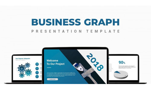 Business Graph Presentation PowerPoint template
