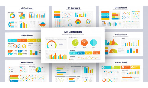 Business KPI Dashboard Professional Keynote Template
