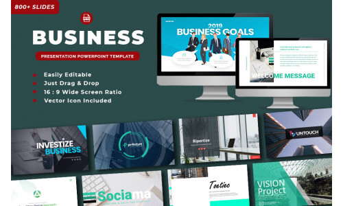 Business Pack Presentation PowerPoint Template