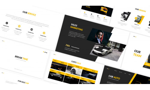Car Auto Keynote Template #191944