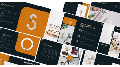 Caviar Catering & Food Keynote Template
