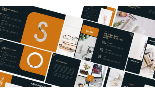 Caviar Catering & Food Keynote Template