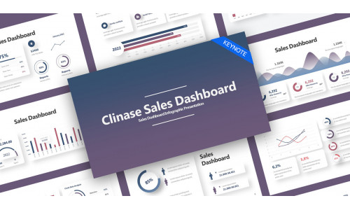 Clinase Sales Dashboard Keynote Template