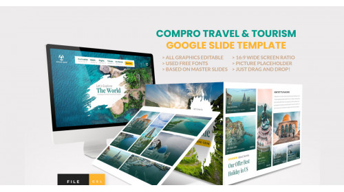 Company Profile Travel and Tourism Google Slide Template
