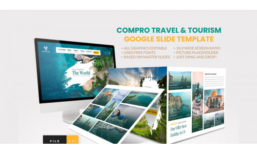 Company Profile Travel and Tourism Google Slide Template