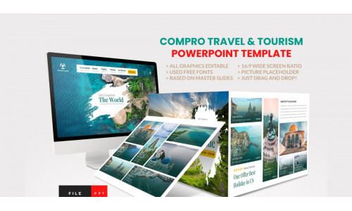 Company Profile Travel and Tourism Powerpoint Template