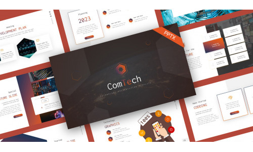 ComTech Technology Modern PowerPoint Template