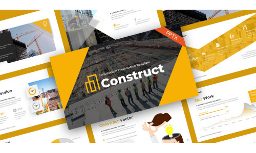 Construct Construction PowerPoint Template