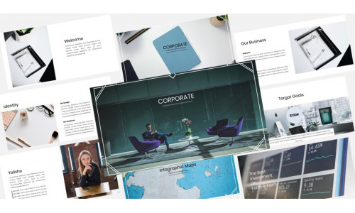 Corporate Planner - Creative Business Plan PowerPoint template