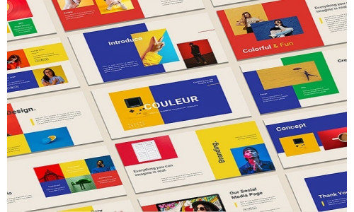 Couleur - Colorful Peresentation PowerPoint template