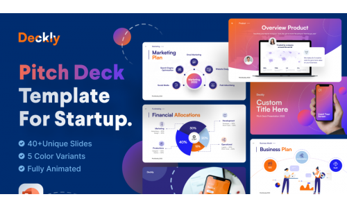 Deckly - Pitch Deck PowerPoint Presentation Template