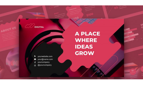 Digital Advertising Agency Presentation PowerPoint template