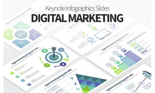 Digital Marketing - Keynote Infographics Template Slides