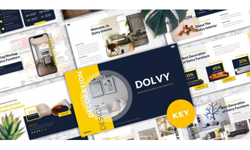 Dolvy - Furniture Keynote Templates #187561