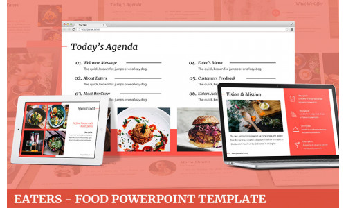 Eaters - Food Powerpoint Template #175657
