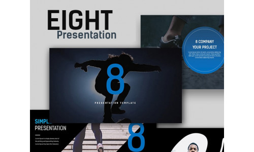 Eight Creative Presentation PowerPoint template