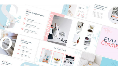 Eviana Beauty & Fashion Google Slides Template