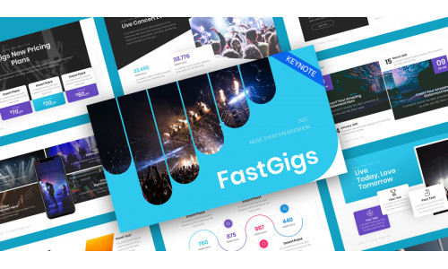 FastGigs Music Event Keynote Template