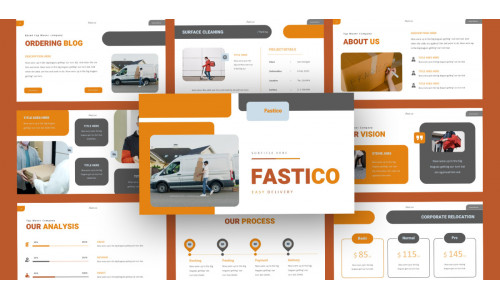Fastico Delivery Courier Keynote Template