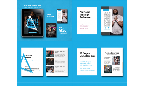 Fitness eBook Presentation PowerPoint template