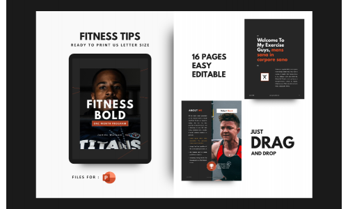 Fitness Motivation Presentation PowerPoint template