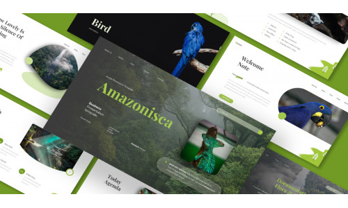 Flora And Fauna Amazonisca Keynote Template