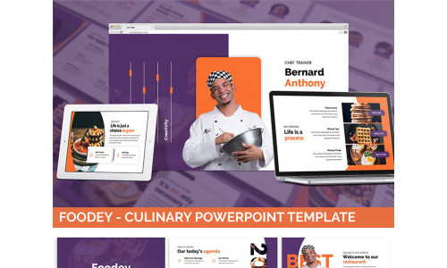 Foodey - Culinary PowerPoint template
