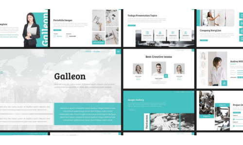 Galleon PowerPoint template #119103