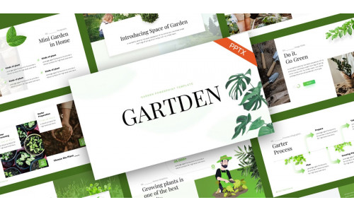 Gartden Gardening PowerPoint Template