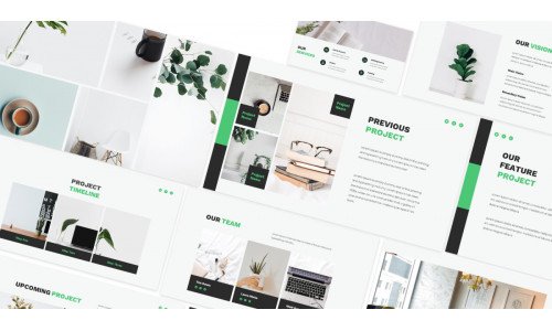 Green Construction Powerpoint Template