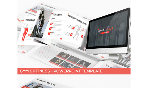 Gym & Fitness PowerPoint template #81906
