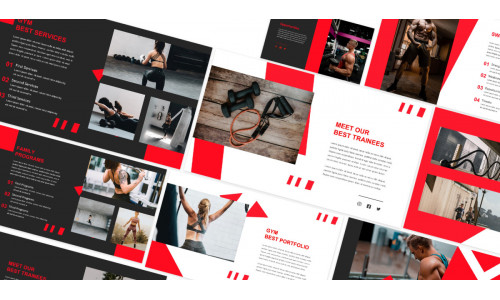 Gym & Fitness Your Body Keynote Template