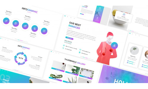 Halley Company Powerpoint Template #299465